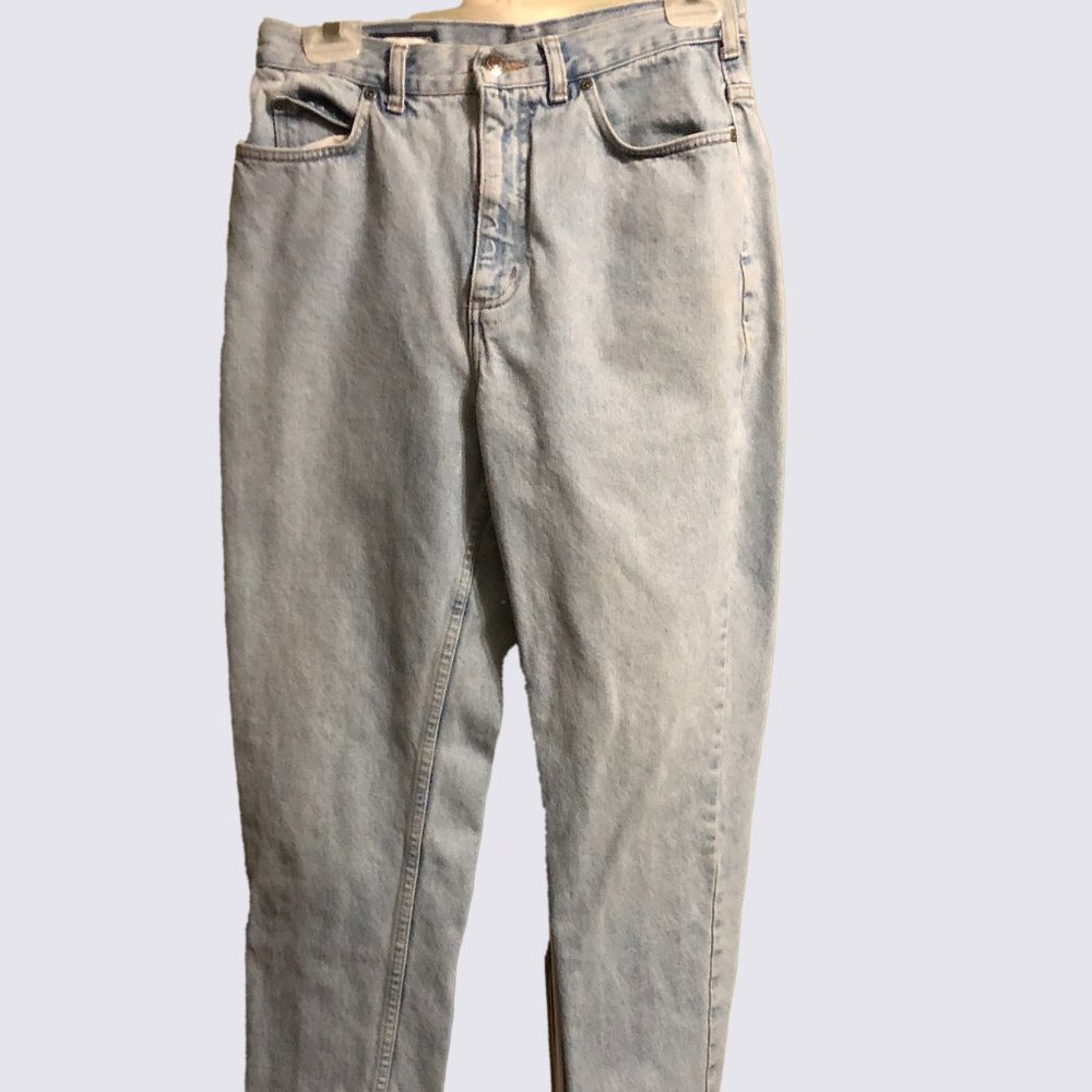Lands' End Vintage 90s Y2K Light Wash Mom Jeans 10